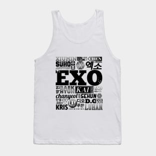 EXO FONT COLLAGE Tank Top